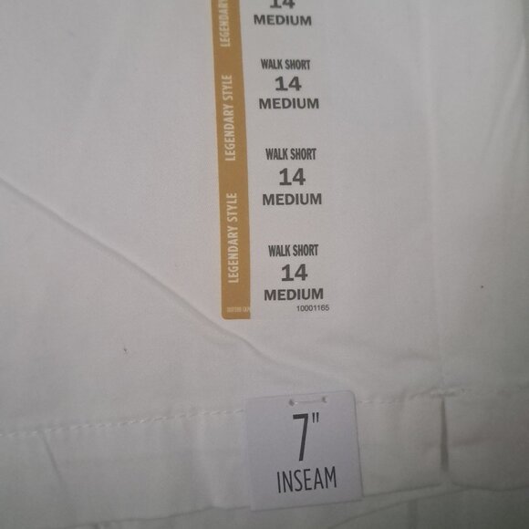 LEE Womens Legendary 7" white walks shorts Sz 14 medium NWT - Picture 4 of 9